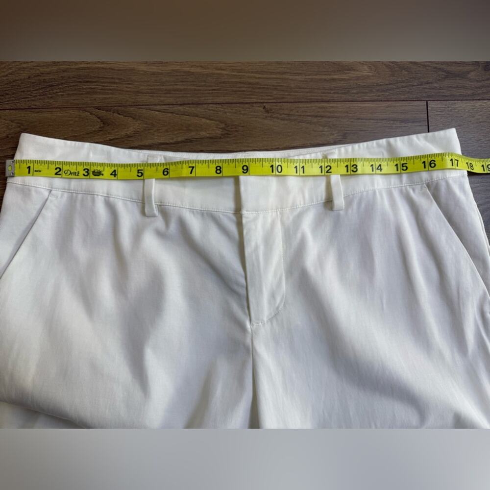 Alice + Olivia Janis Low Rise Cropped Flare Trouser Pants White Size 12 Lyocell - Picture 11 of 13